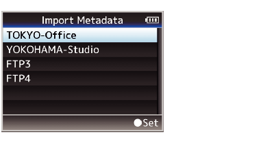 Import Metadata